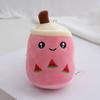 1Pc Bubble Tea Cup Plush Toys Kawaii Fruit Milk Tea Design Kids Stuffed Doll