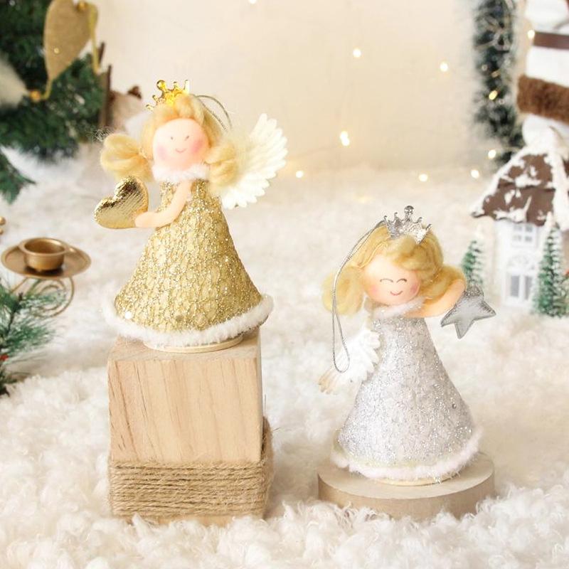 Christmas Home Party Princess Decorative Xmas Tree Supplies Angel Girl DIY Festival Decorations