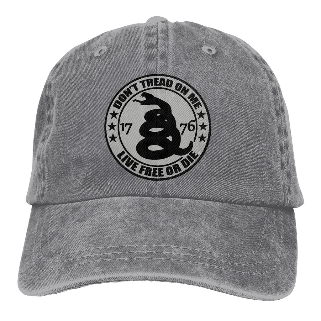 Live Free Or Die The Baseball Cap Peaked Capt Sport Unisex Outdoor Custom Don't Tread On Me USA Hats