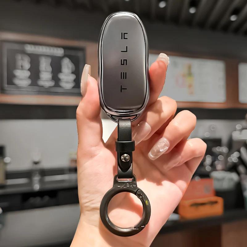 Car Sticker 2025 New Tesla Soft TPU Car Smart Remote Key Case Fob Cover Bag Holder Shell For Tesla Model 3 Model S Model Y Prote