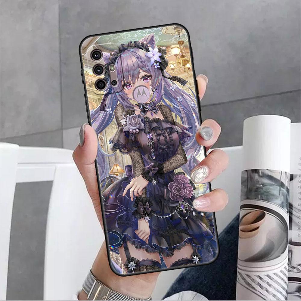 Husă pentru Motorola G60 G30 G22 Edge 20 Lite G31 One Fusion G9 G8 G60s G51 G71 G52 G200 G50 Husă moale pentru telefon Genshin Impact Girl