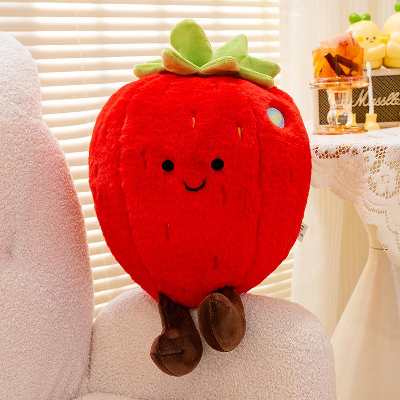 Fruit Series Plush Dolls: Interactive Educational Toys & Cartoon Throw Pillows for Children