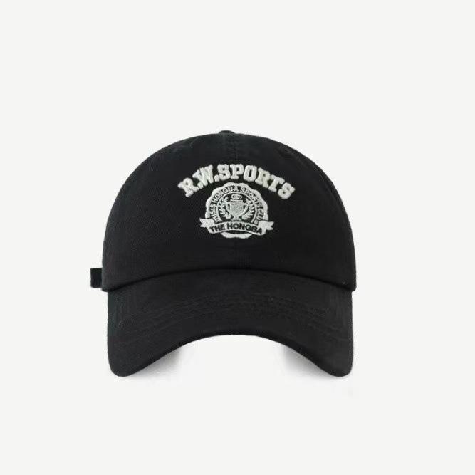 Embroidered Big Headed Baseball Cap  A Fashionable and Versatile Soft Top Baseball Cap for Both Men and Women In Spring and Summer