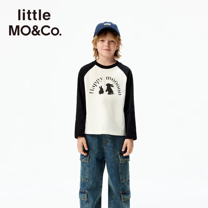 little MO&Co. Kids  5A Antibacterial Pure Cotton Long-Sleeve T-Shirt 120