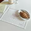 Cotton Cup Mat Square Photo Background Cloth New Printed Placemats  Table Decor