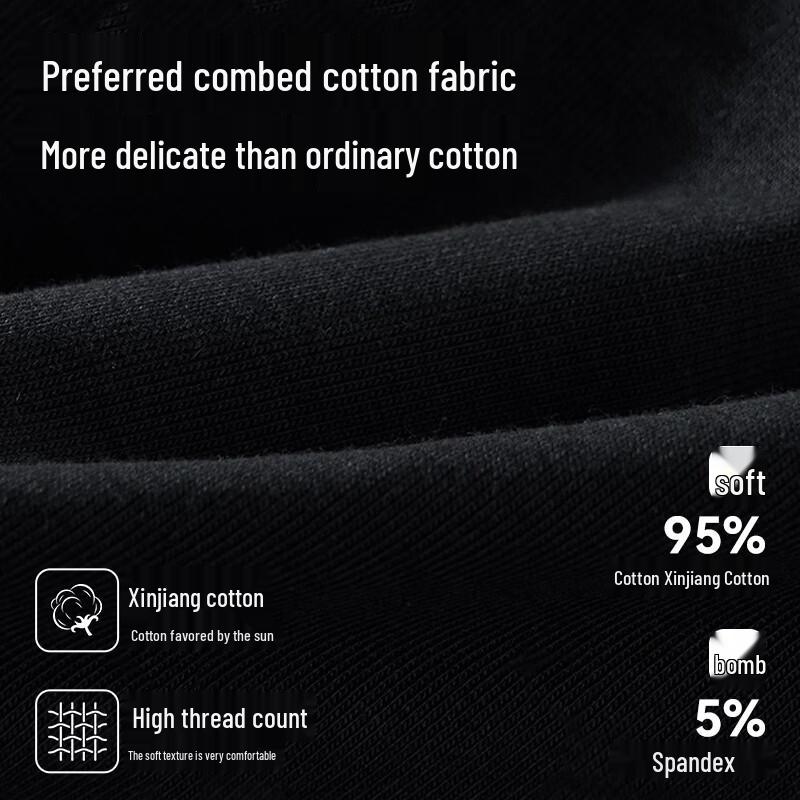 Cotton Soft Men's Pure Cotton Antibacterial Boxer Briefs Multipack