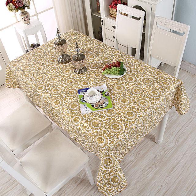 Home Esstisch Tischdecke, kleines frisches Blumenmuster, einfacher Antifouling-Couchtisch, quadratische Tischdecke, Schminktischdecke