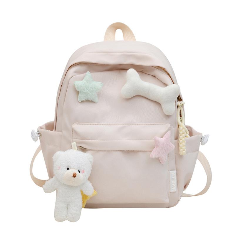 Small fresh sweet large capacity backpack for class commuting primary school student school bag light outdoor leisure travel backpack