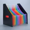 A4 Vertical Accordion File Organizer - Rainbow Desktop Storage Folder for Students and Office Use