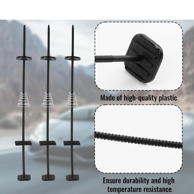 2/3/4 Set Transmission Coolers Mounting Tie Strap Plastic Automotive Radiator Fan Mount Zip Ties Clips Easy Installation