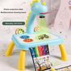 Dinosaur Projection Painting Board Art Painting Drawing Table Led Learning Projector Child Drawing Playset Educational Toys for Kids