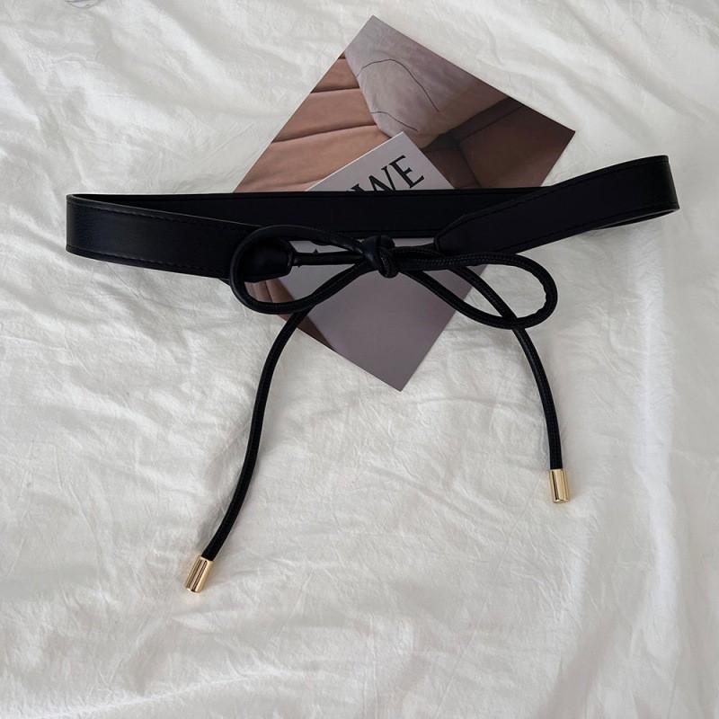 Stylish Knot Waist Belt For Women Versatile Accessory For Dresses And Sweaters In Black And Brown