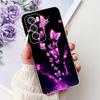 For Cover Oppo Reno12 Pro CPH2629 / Reno 12 5G CPH2625 Phone Case Colorful Flower Butterfly Lxuru Women Fashion Soft Siliocne
