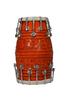 Traditional Wooden Dholak with Om & Swastik Carved Design – Nut & Bolt Tuning | Handcrafted Indian Musical Instrument