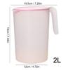 Caraffe d'Acqua Portatili 2L Caraffa Brocca Acqua Resistente al Calore Dispenser Bevande con Manico Contenitore Acqua Fredda Calda per Casa Viaggio
