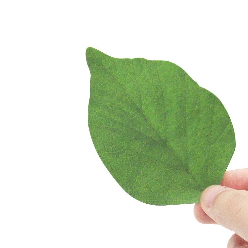 Kawai Stationery Simulated Tree Leaf Sticky Notes Simple Pad Message Stickers Creative Simple and Convenient Wish N Times Lovely