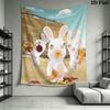 Rabbids Invasion Madness Wall Hanging Printed Fabric Blanket Decorative Tapestries for Bedroom Living Room Home Decor