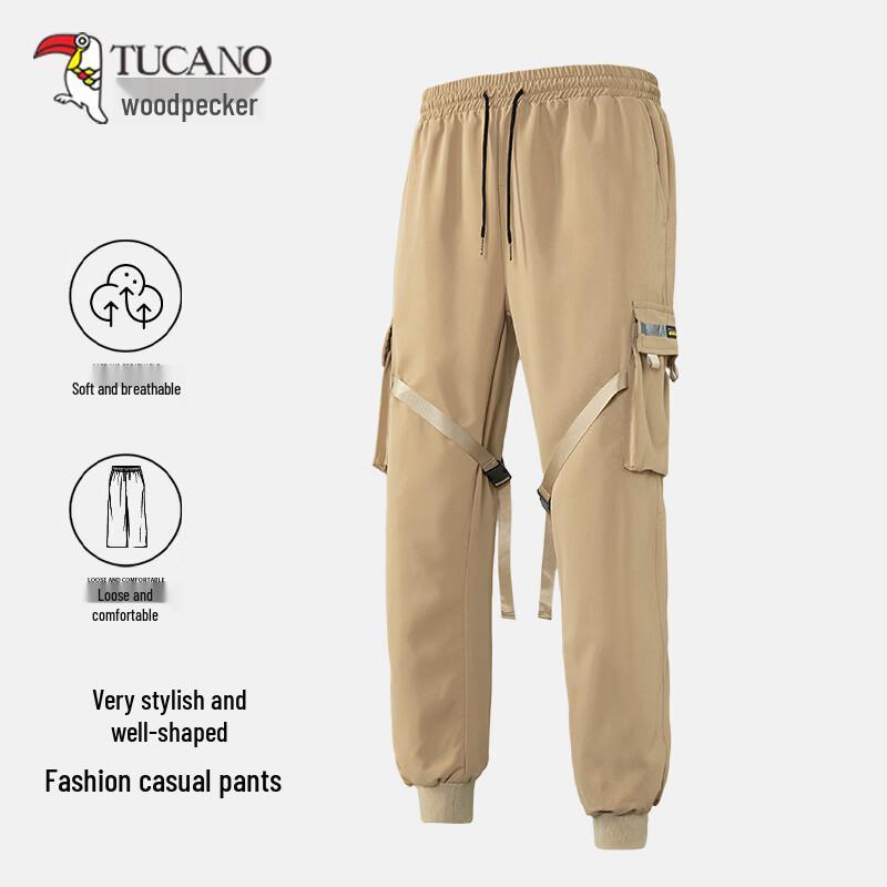TUCANO Men s Loose Fit Straight Leg Casual Pants 34