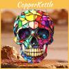 Fashion Skull Colorful Pattern Acrylic Glass Pendant For Halloween Decoration