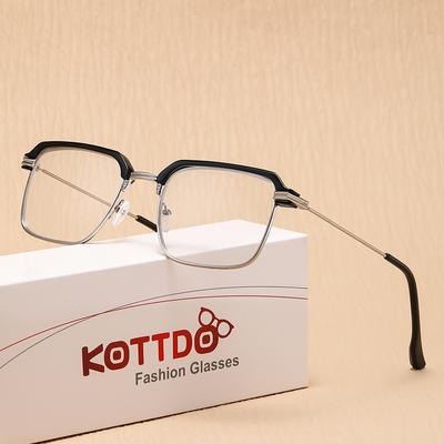 Neue modische Lesebrille Herren Ultraleicht Halbrand Anti Blaulicht Businessbrille Damen HD Augenschutz Brille