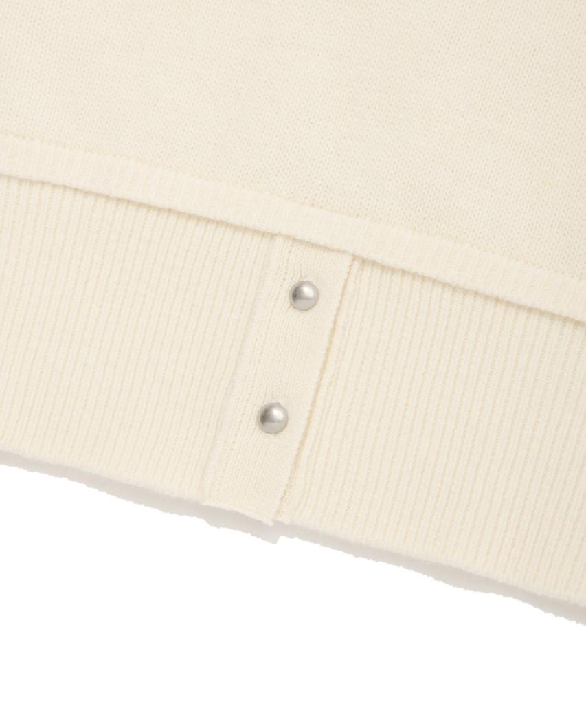 COVERNAT WOMAN Hem Open Detail Knit Ivory