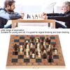 Wooden Box Chess Chessboard Checkers 3 in 1 Checkerboard with Chessman