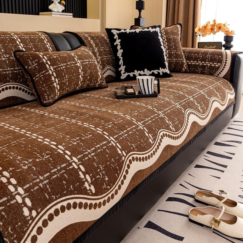 New Popular Sofa Cloth, Cover Cloth, Premium Feeling Cover, All-Season Non-Slip Leather Sofa Cushion, Seat Cushion