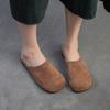 Summer Wearing Genuine Leather Haken Half Slippers