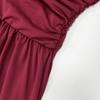 Abito Maxi Donna Senza Spalline a Tubo Vita Arricciata Colore Unico Svasato Lunghezza Pavimento Estivo Casual Vacanza al Mare Abito Lungo