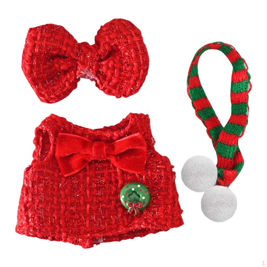 Vánoční sada oblečení pro panenky, Dekorace, Narozeninové fotografické rekvizity, Dárek, Zima, Řemesla, Párty