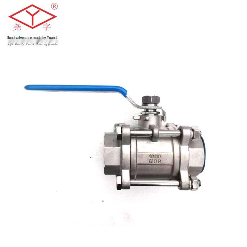 Stainless Steel Internal Thread Three-Piece Ball Valve
