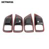 For Mitsubishi Pajero/Montero/Shogun Sport 2016-2024 2025 Carbon Fiber ide Door Handle Bowl Cover Trim Frame Car Accessories