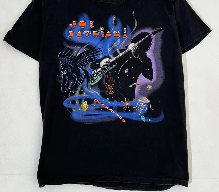 Vintage Joe Satriani Tour Cotton S-4XL Unisex Black Shirt TR195 Unisex T-Shirt XXXXL