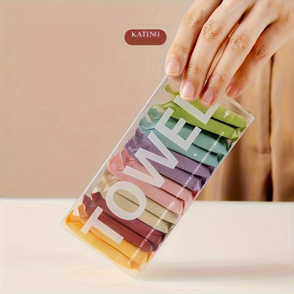 7pcs/14pcs of Compressed Towels, Disposable Travel Compressed Face Towels, Portable Thickened Cleansing Wipes.