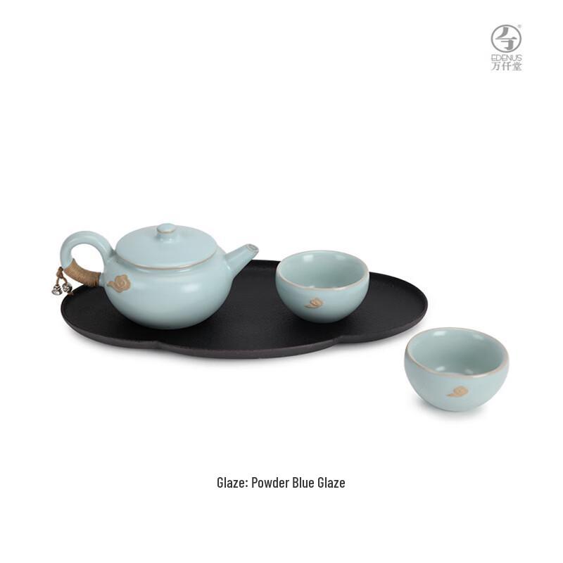Edenus Ceramic Tea Set - Pale Celadon Glaze