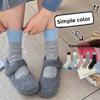 Women's Autumn and Winter Style Thickened Warm Point Yarn Sleeping Moon Wool Boneless Tube Pile Socks