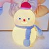 Christmas Snowman Night Light Winter Xmas Decor Housewarming Gift Snowman Night Light for Home Party Desktop Bedroom Living Room