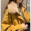 Petite Women's 2025 Winter Parka: Fleece-lined, Thickened Cotton Jacket with Fur Collar