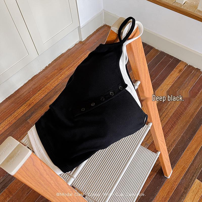 

Экологичная цветная майка на бретелях с пряжкой - Облегающий, мягкий, удобный, универсальный жилет. One Size