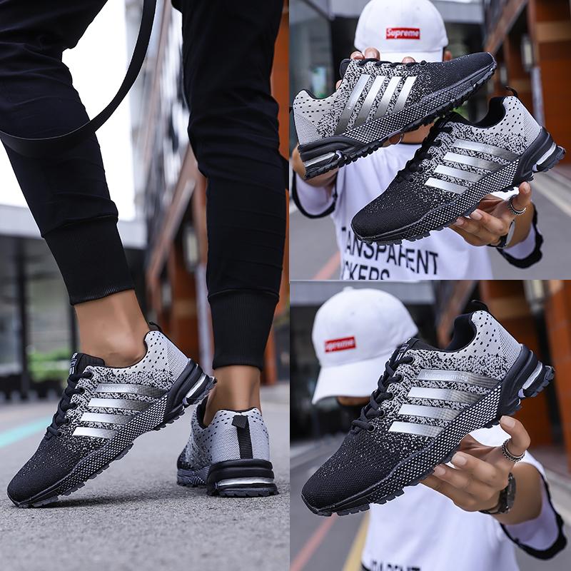 Men's Sneakers Running Shoes Breathable Outdoor Walking Sports Shoes Lightweight for Men Comfortable Athletic Training Footwear