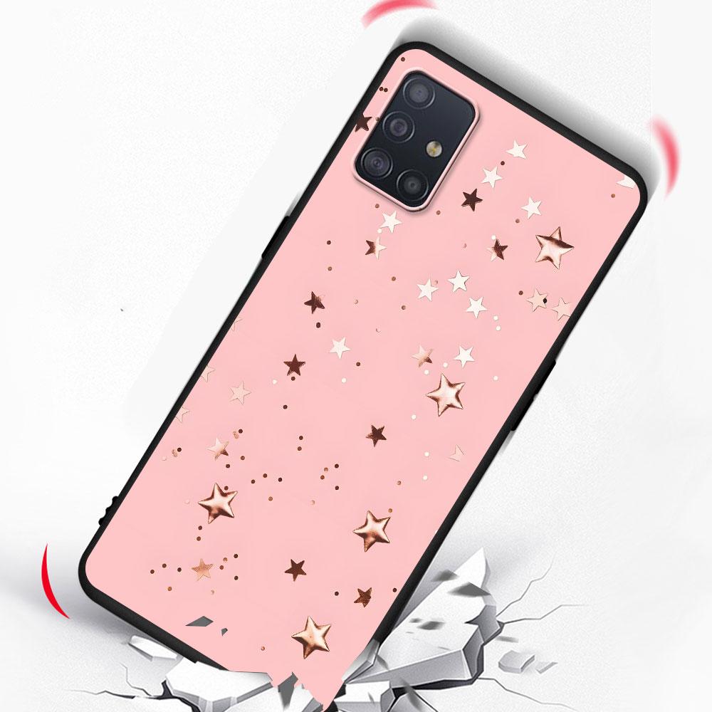 Etui w stylu różowego złota dla Samsunga Galaxy A54 A53 A32 A52s A12 A21s A51 A22 A31 A52 A72 A11 A14 A02s A23 TPU Pokrowiec na telefon