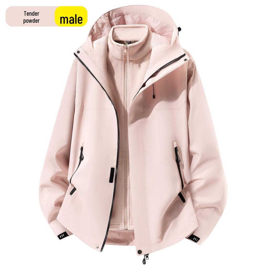 2026 Men's Three-in-One Graphene Ski Jacket with Fleece Liner - Waterproof and Breathable for Autumn/Winter