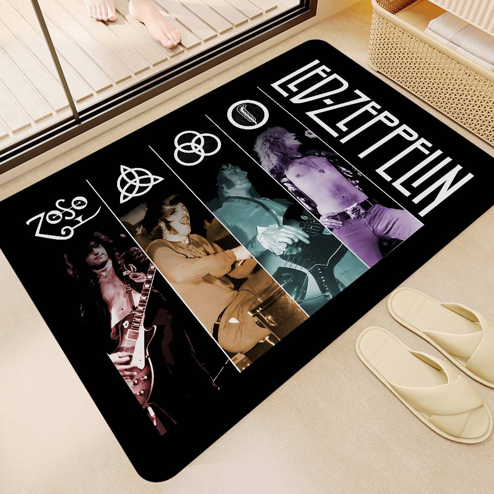 Rock Band L-Led Zeppelin Room Mats Retro Multiple Choice Living Room Kitchen Rug Non-Slip Welcome Rug