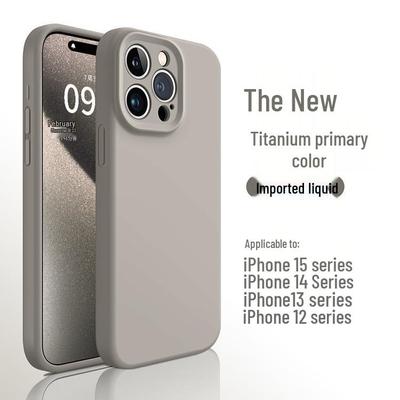 Apple Titanfarbenes iPhone 17 Pro Max Case, Flüssigsilikon
