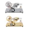Sterling Engine Model with LED Bulb and Flywheel Stirling Engine Motor Model Educational Toy Electri