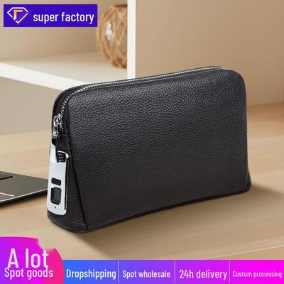 Men's Genuine Leather Anti-Theft Clutch Bag - Stylish, Versatile, and Multifunctional Business Accessory