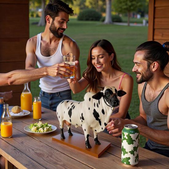 2L Bull Liquor Dispenser Wine Vodka Whiskey Decanter Brazilian Cattle Beverage Container