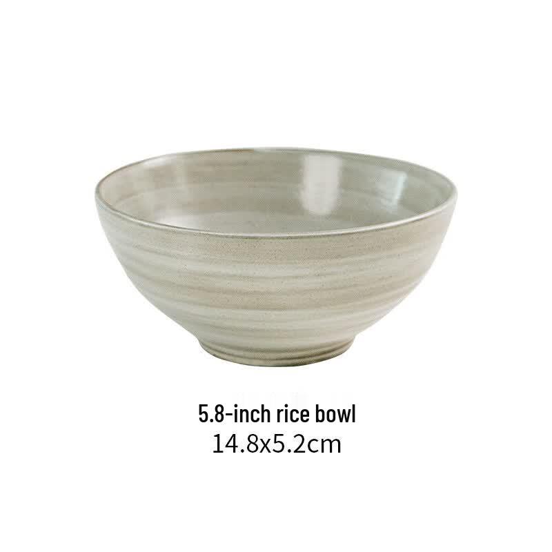 Japanese Style Ceramic Rice Bowl Set