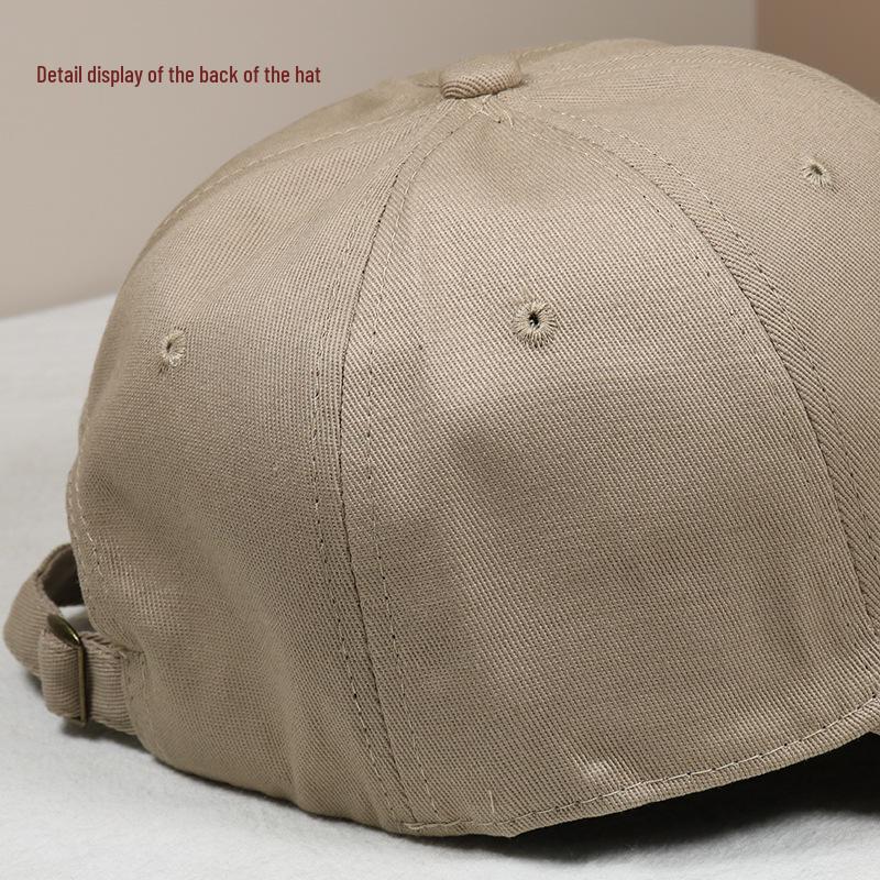 Retro Embroidered Soft Top Baseball Cap - Korean Style Sun Protection for Men