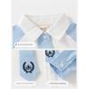Children's Clothing Spring and Autumn Boys' Shirt with Tie Children's Preppy Style Long Sleeves Shirt Children Lapel Color Matching Top